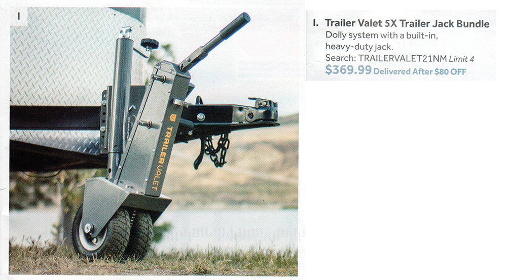 Trailer Valet 5X w/drill attachment $369.99 (10/26 - 11/20)