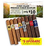 8 First-Class Premium Cigar Sampler $10