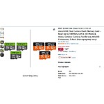 PNY 32GB Elite Class 10 U1 V10 A1 microSDHC Trail Camera Flash Memory Card 3 Pack - Amazon $10.03