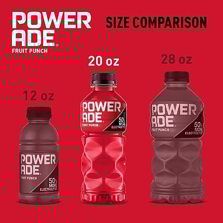 Powerade Fruit Punch, Electrolyte Enhanced Sports Drink, 20 Fl Oz Bottles 8 Pack $3.86 S&S Amazon
