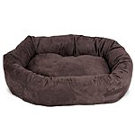 Prime: 52 inch Chocolate Suede Bagel Dog Bed By Majestic Pet Products $47.99 @Amazon