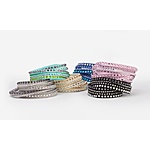 Wrap Bracelets with Austrian Crystals in Vegan Leather $5