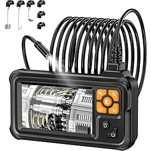 4.3″ Lightswim 1080P IPS HD Borescope w/ LED Lights & 16.5′ Cable $12.95 