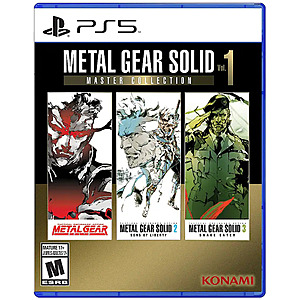 Metal Gear Solid: Master Collection Vol.1 (PlayStation 5, Nintendo Switch) - $20 @ Best Buy