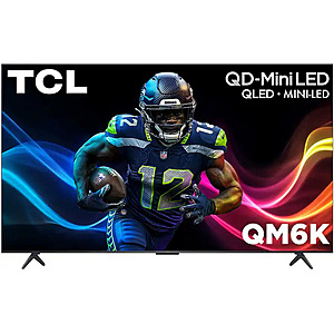 65" TCL QM6K QD-Mini LED 4K Ultra HD Google Smart TV (2025) $530 + Free S&H