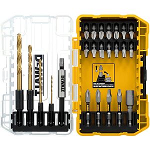 DEWALT Tough Grip 27 Pc Screwdriver Bit Set and Impact Drill Driver Bit Set - $13.98 @ Amazon