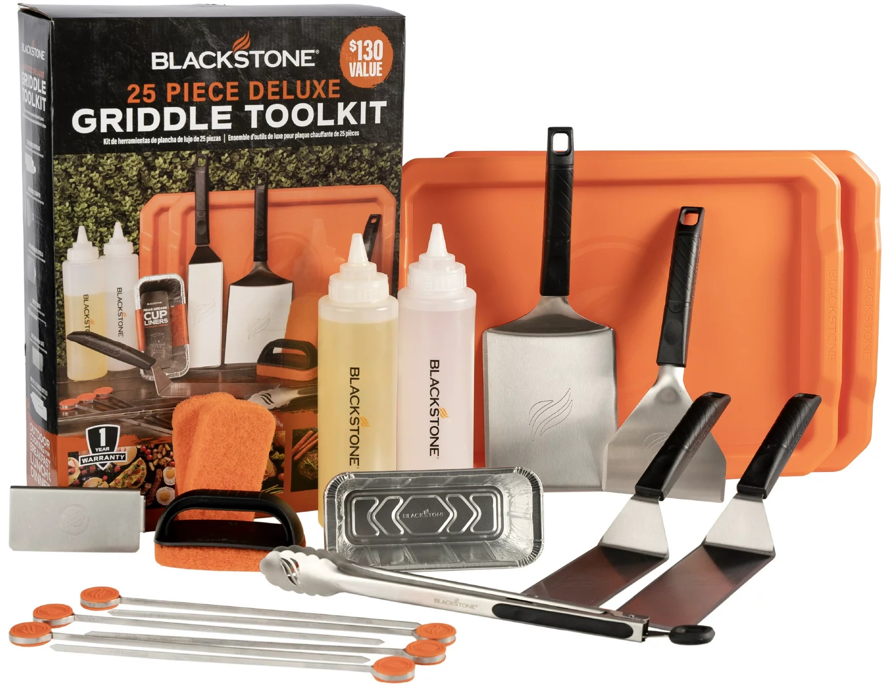 25Piece Blackstone Griddle Tool Outdoor Cooking Kit Gift Set