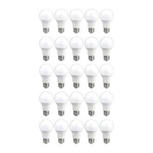 25-Pack AmazonCommercial 60-Watt Eqv. Dimmable Daylight A19 LED Light Bulbs - $15.65 + FS w/ Prime