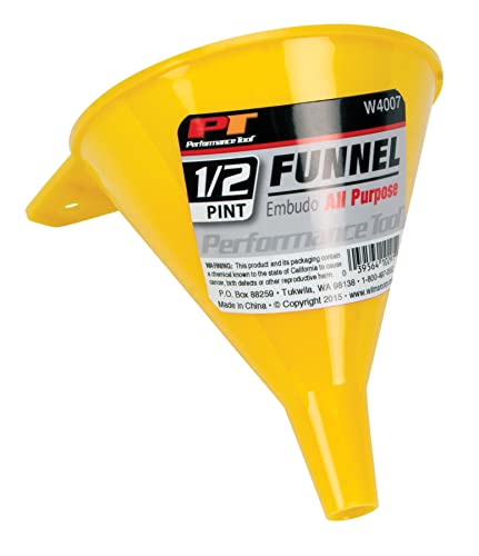 Performance Tool W4007 All Purpose Funnel, 1/2 Pint Capacity $0.85 + FS w/ Prime
