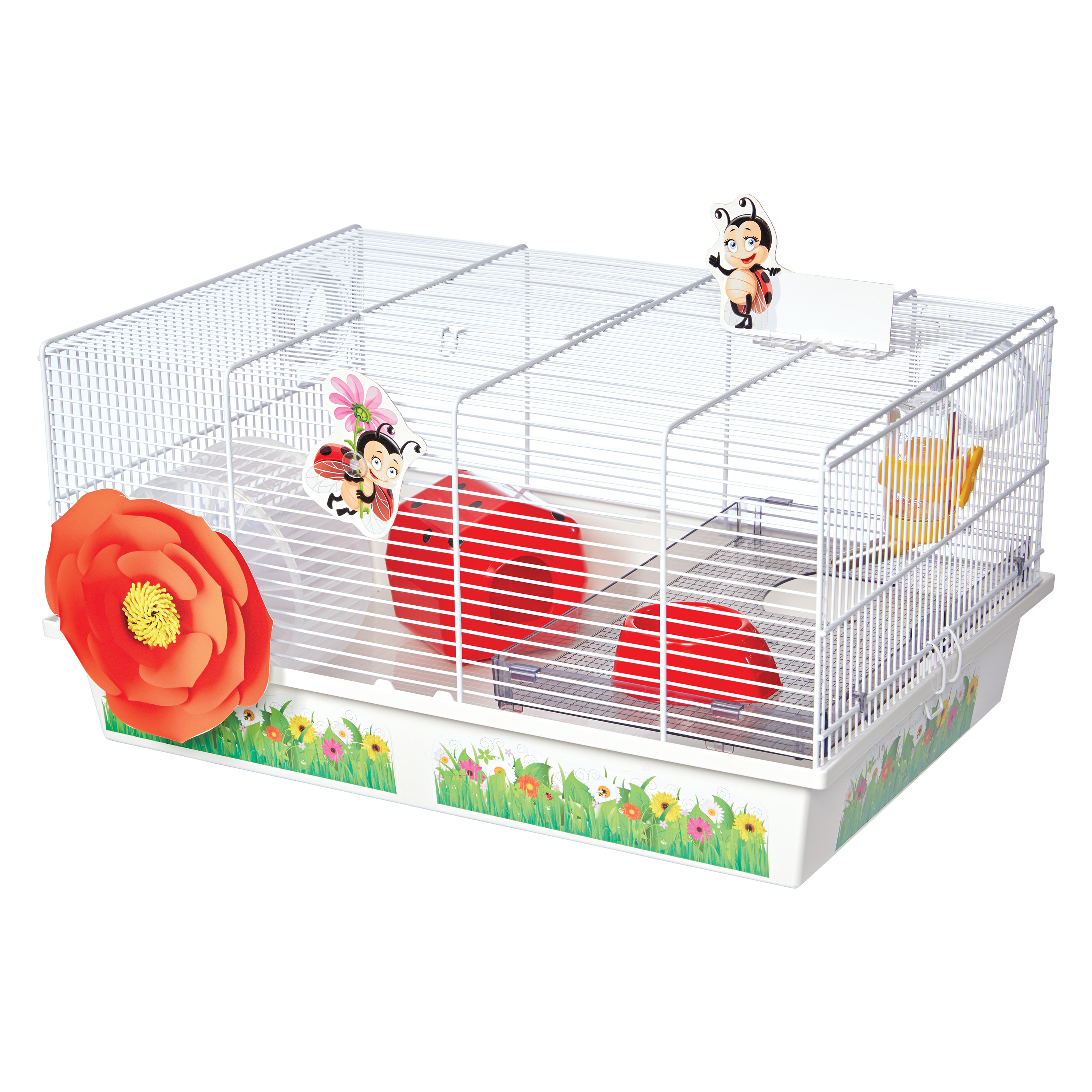 MidWest Homes For Pets Lady Bug-Themed Hamster Cage $12.21 + FS w/ Prime or W+