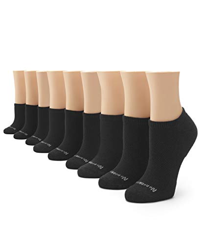 (9-Pairs) No Nonsense [Size 4-10] Women's Soft & Breathable Ventilated No Show Liner Socks, White $5.79, Black $5.84 + FS w/ Prime
