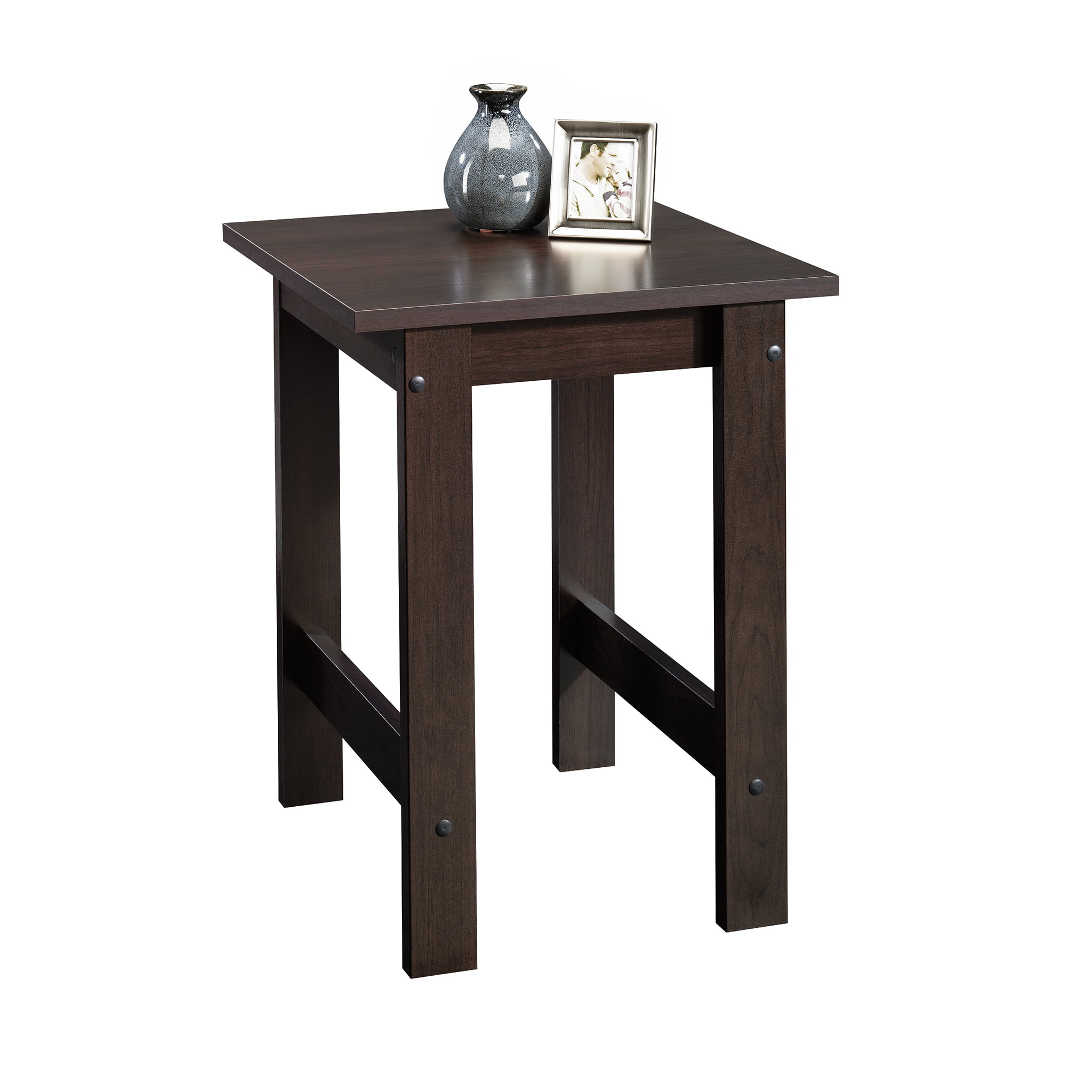 Sauder Beginnings Collection Side Table, Cinnamon Cherry (Espresso) Finish $14.99 + FS w/ Prime or W+