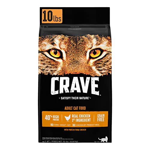 10lb Bag - CRAVE Grain Free Adult High Protein Natural Dry Cat Food (Chicken) $18.03 + FS w/ S&S