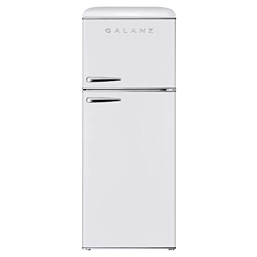 Galanz GLR10TWEEFR 10.0 CuFt True Top Freezer Retro Refrigerator Frost