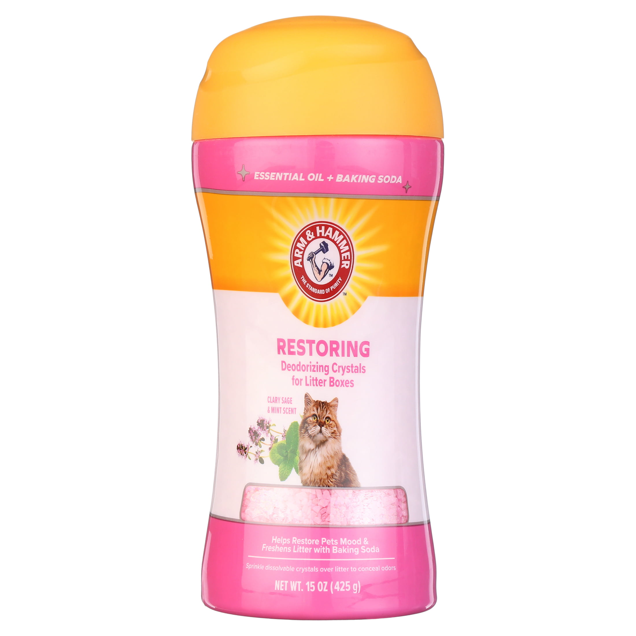Arm & Hammer Deodorizing Cat Litter Crystals for Litter Boxes, Clary Sage & Mint Scent 15 oz $3 + FS w' W+