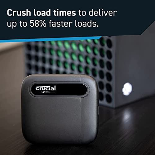 Crucial X6 4TB Portable SSD – Up to 800MB/s – USB 3.2 – External Solid State Drive, USB-C - CT4000X6SSD9, Black $260 + Free Shipping