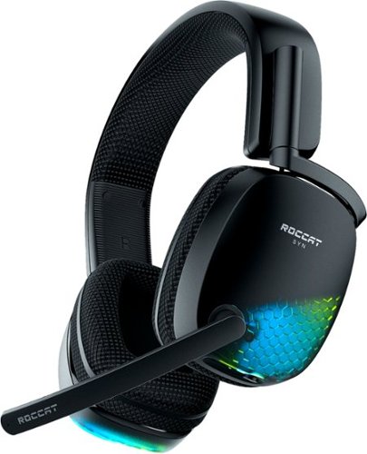 ROCCAT - Syn Pro Air Lightweight RGB Wireless 3D Audio Surround Sound Gaming Headset for PC with AIMO Lighting, 24-Hour Battery - Black $75 + Free Shipping