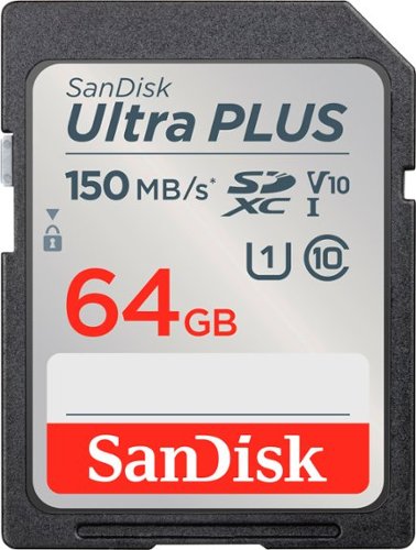 SanDisk - Ultra PLUS 64GB SDXC UHS-I Memory Card $8 + Free Pickup