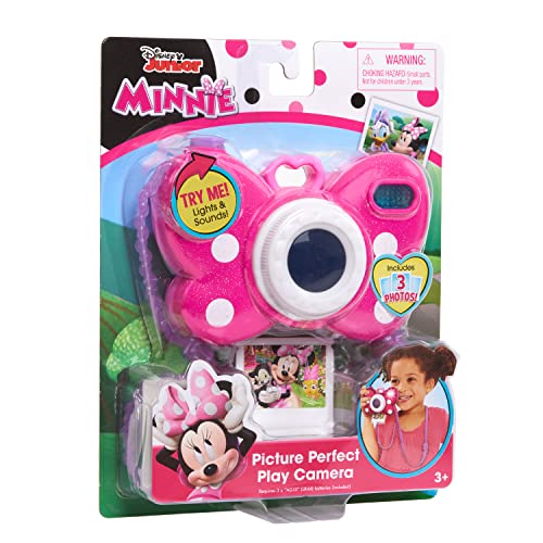 Disney Junior Minnie Mouse Picture Perfect Camera, Lights and Realistic Sounds Pretend Play Toy Camera $4.50 + FS w/ Prime