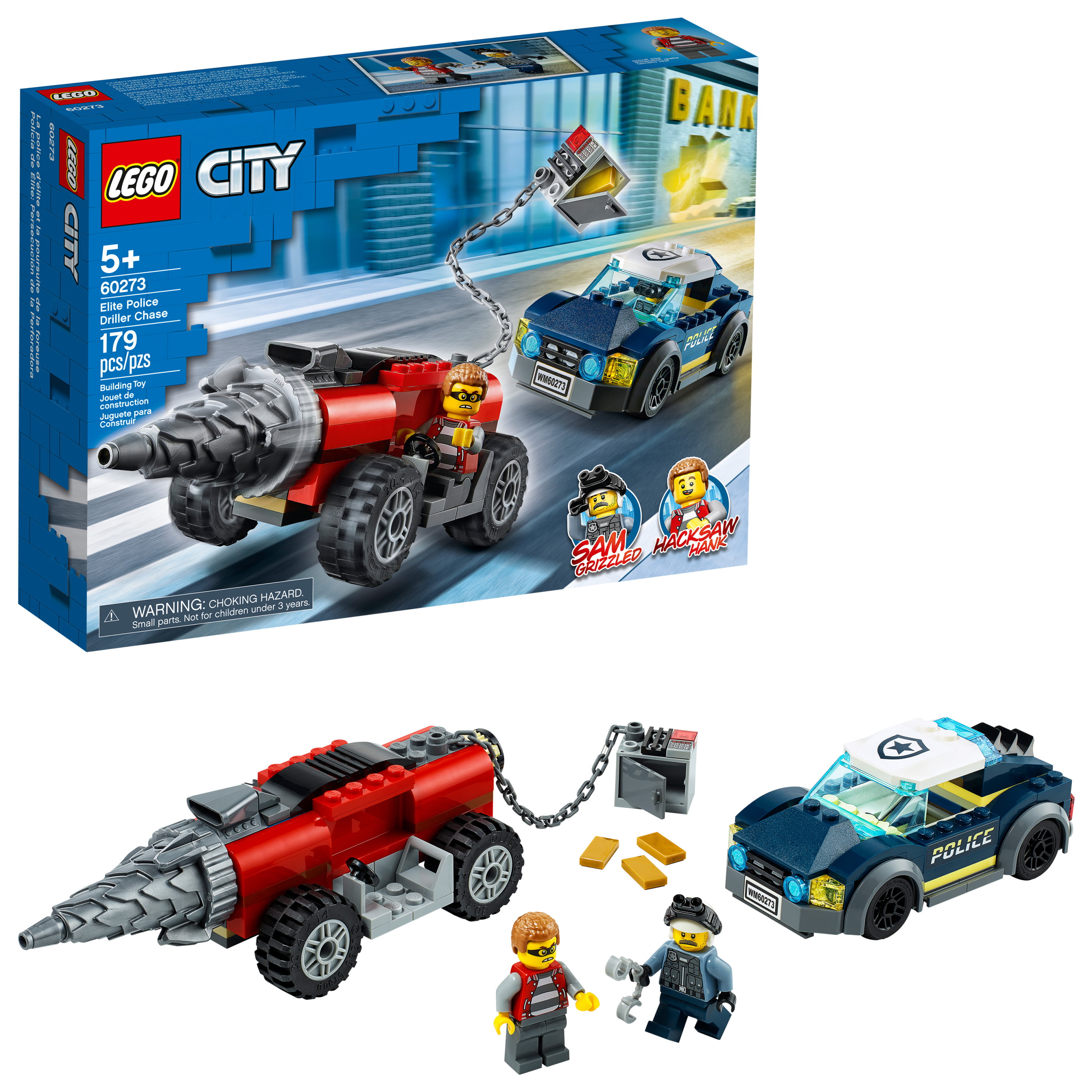 LEGO City Police Police Driller Chase 172pcs 60273 $22.50 + FS w/ W+