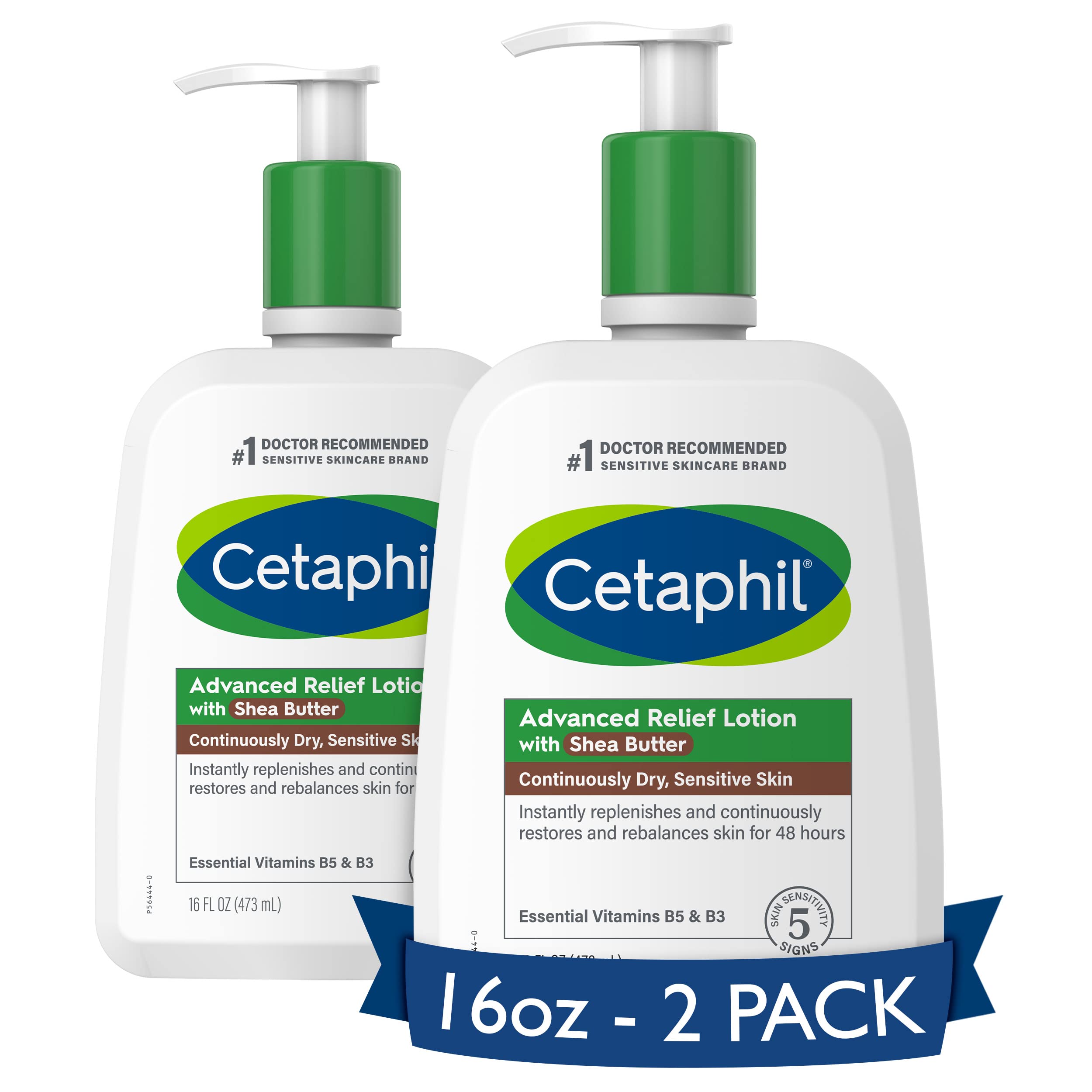 (2-Pack) Cetaphil Body Lotion, Advanced Relief Lotion with Shea Butter 16 oz $10.48 + FS w/ S&S