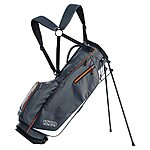 Izzo Golf Ultra-Lite Stand Golf Bag with Dual-Straps (Grey/Orange) $54.42 + FS w/ Prime