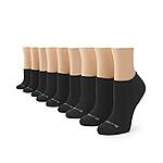 (9-Pairs) No Nonsense [Size 4-10] Women's Soft &amp; Breathable Ventilated No Show Liner Socks, White $5.79, Black $5.84 + FS w/ Prime