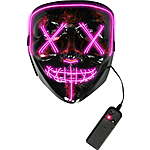 Rubies LED Light Up EL Wire Halloween Mask (Pink) $2.42 + FS w/ W+