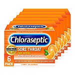 6-Pack 18-Count Chloraseptic Sore Throat Lozenges (Citrus Flavor) $9 w/ Subscribe &amp; Save