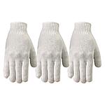 (3-Pack) Wells Lamont Polyester Work Gloves, String Knit, 3 Pair Pack, Large (505LF) , White $1.62 + FS w/ Prime