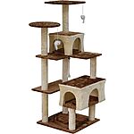 New Customers: Go Pet Club Beige 60.75" Kitten Tree House $33.30 &amp; More + Free Shipping