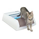 PetSafe ScoopFree Original Self-Cleaning Cat Litter Box, Automatic with Disposable Litter Tray and Blue Crystal Cat Litter, TAUPE - $79.98 PRIME
