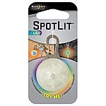 Nite Ize Spotlit -Weather Resistant Disc-O Push Button Dog Collar / Keychain Light $2.34 FS w/ Prime