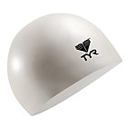 TYR Latex Swim Cap, White (Adults &amp; Children) - $2.67 FS w/ Prime