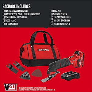 Craftsman cmce500d1 on sale