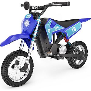 Hiboy 36V 300W 15.5MPH Kids (Ages 3-10) Electric Motorcycle (Blue or Red) $211 + FS
