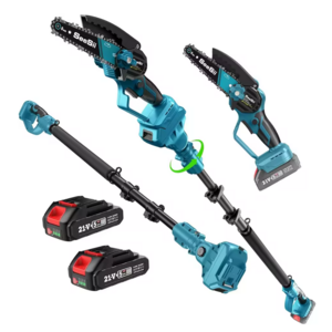 Seesii 8" Chainsaw Extension Pole Saw Set w/ 2x 4ah Batteries $74 + FS