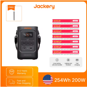 Jackery Explorer 240D 256Wh 200W DC USB Power Bank $99 + Free S&H