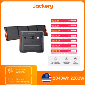 Jackery Explorer 2000 v2 LiFePO4 2200W Power Station w/ 200W Solar Panel $629 + Free S&H