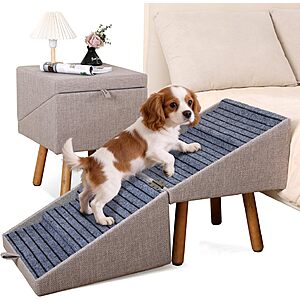 Ziluce Foldable Pet Stairs Dog Ramps (Light Brown): 21" $65. 17" $50 + Free S&H