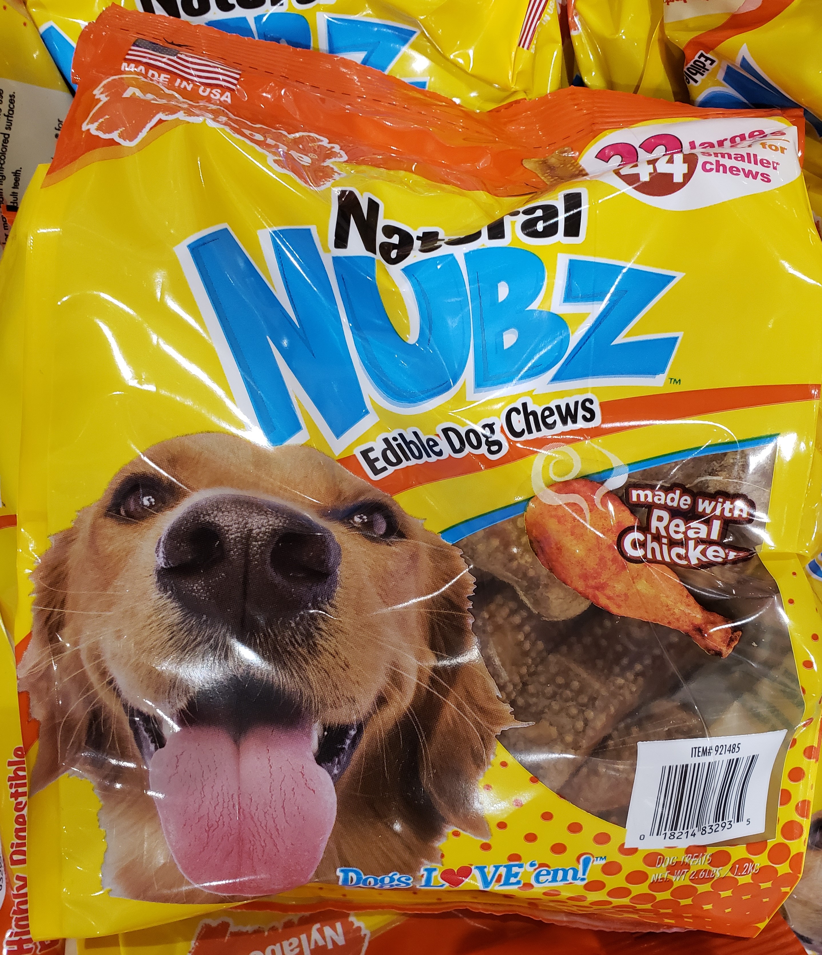 Nylabone 22-count Natural NUBZ Large Edible Dog Chews $7.89 - Costco B&M (YMMV)