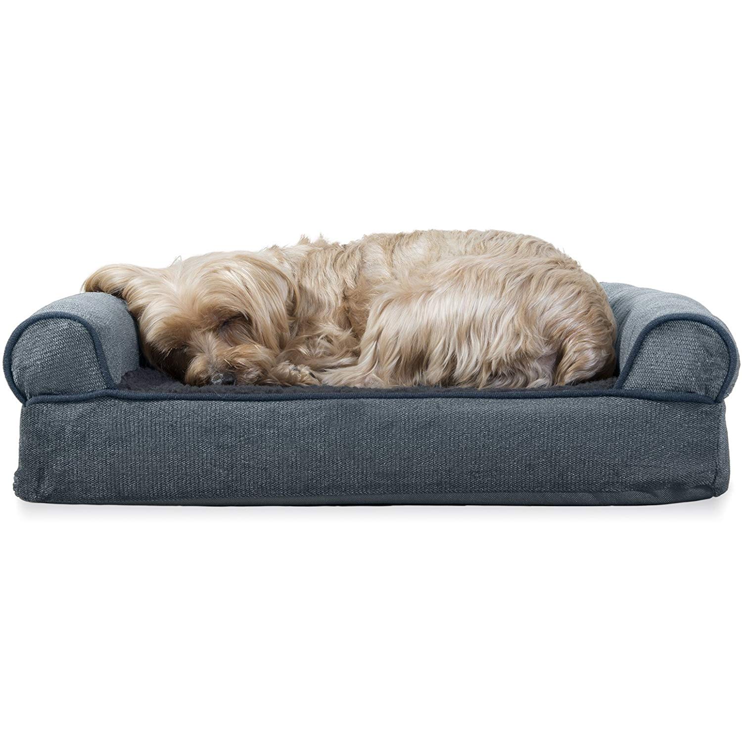Furhaven Pet Dog Bed Sofa Style Living Room Couch Orthopedic Pet