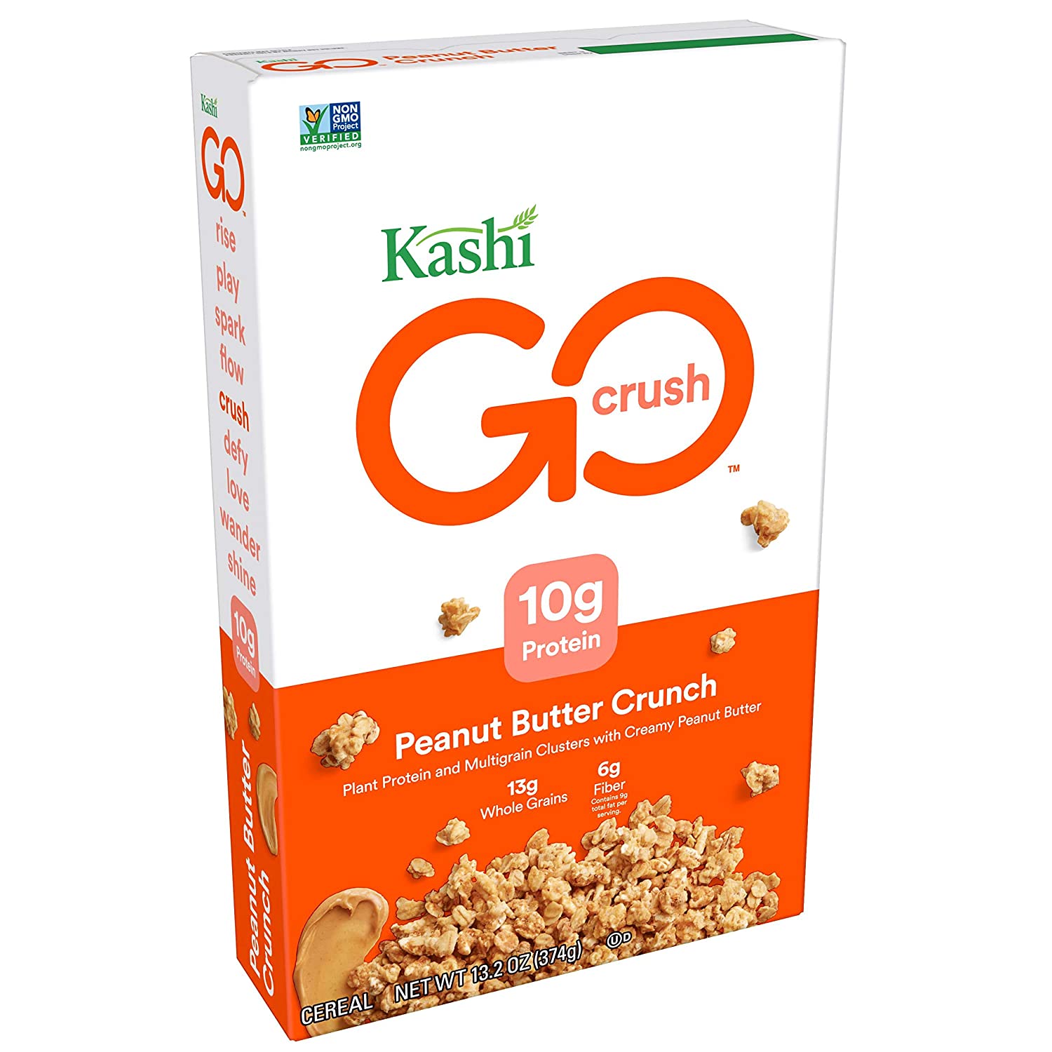 Kashi GO Peanut Butter Crunch Cereal - Vegan | Non-GMO | 13.2 Oz Box $2.84 FS w/ S&S