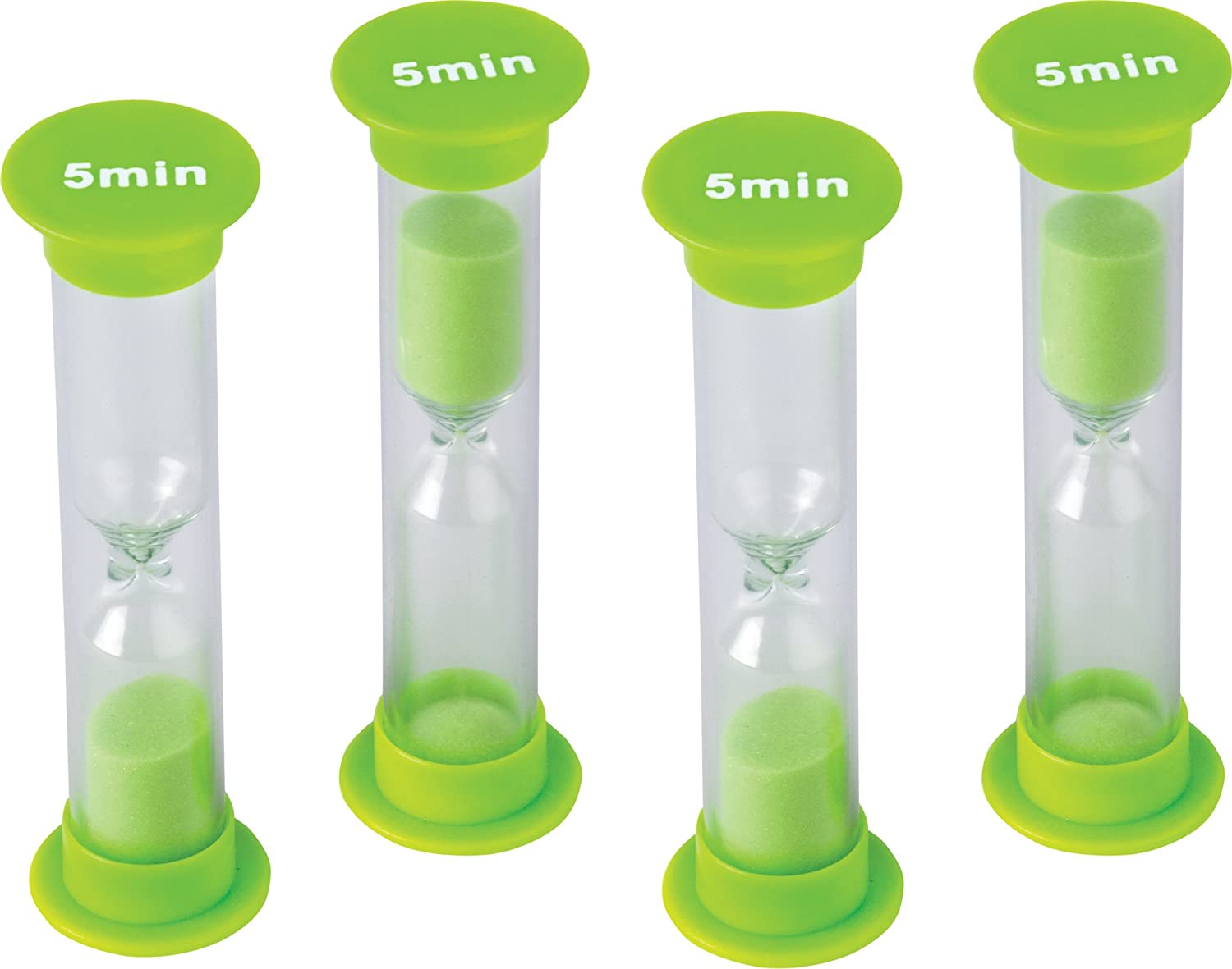 (4-Pack) Teacher Created Resources 5 Minute Sand Timer - Small, Green (20662) - $1.25 FS w/ prime
