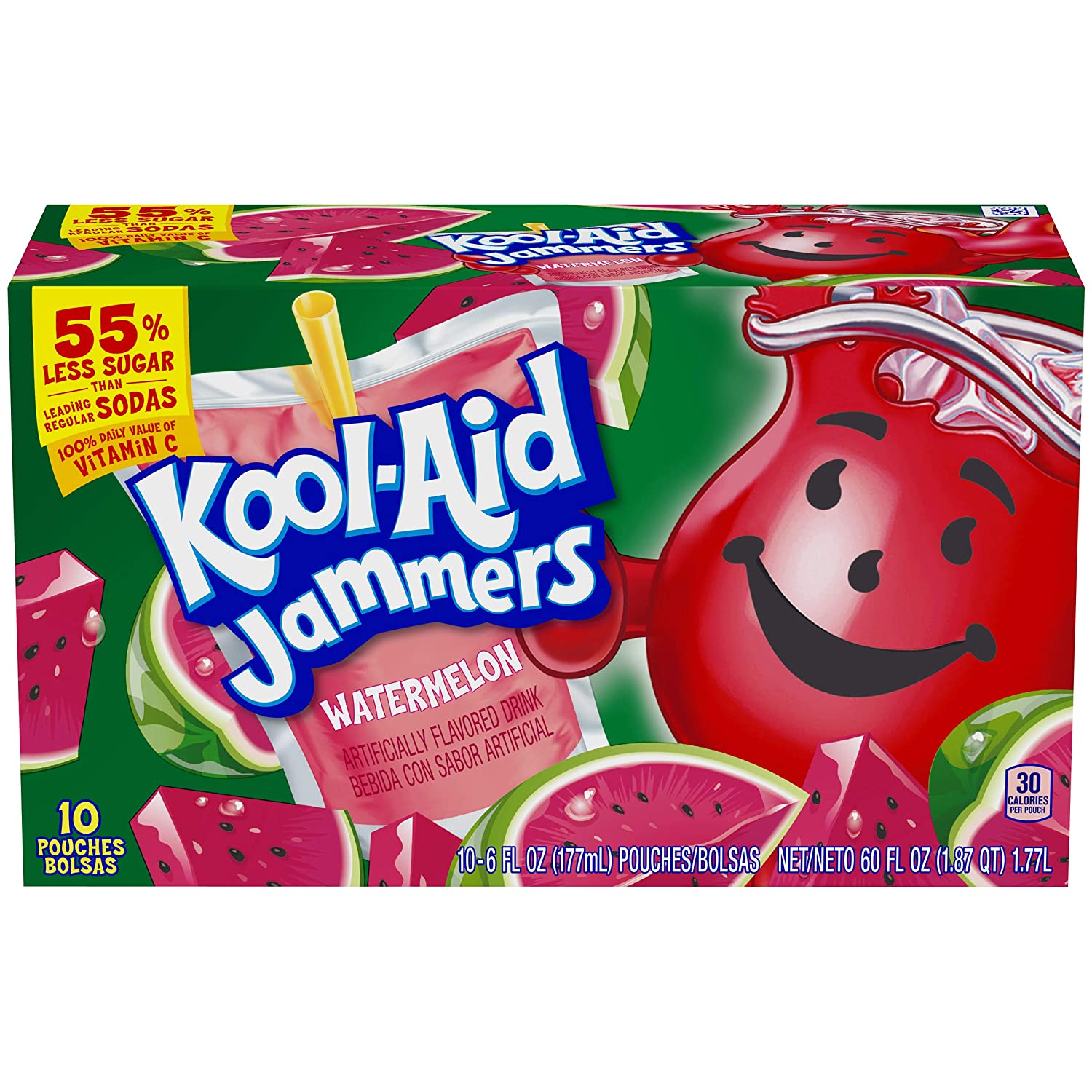 Kool-Aid Jammers Watermelon Flavored Drink, 10 ct $1.79 or less - FS w/ S&S