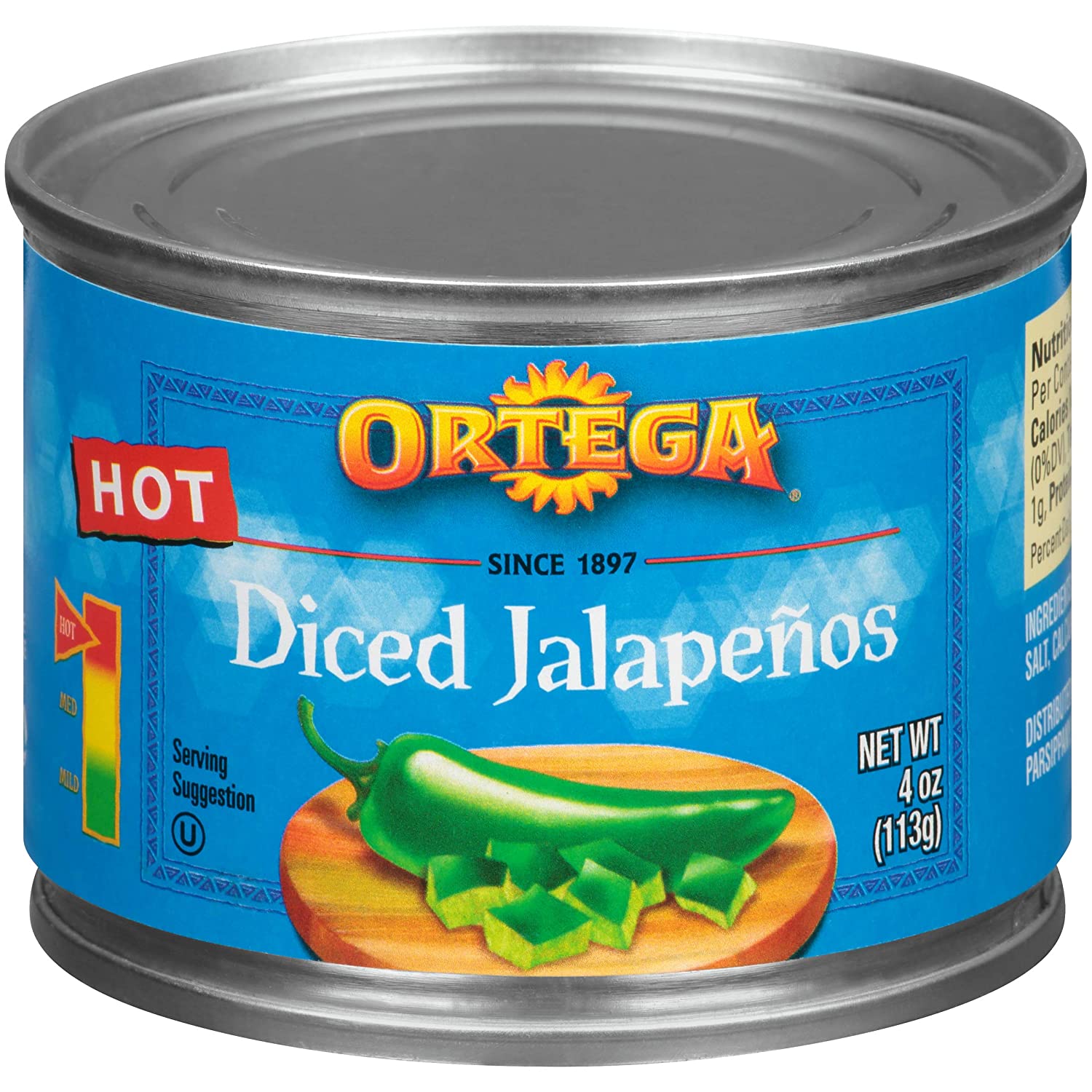 (24-Pack) Ortega Peppers, Diced Jalapenos, Hot, 4 Ounce $11.85 - FS w/ S&S