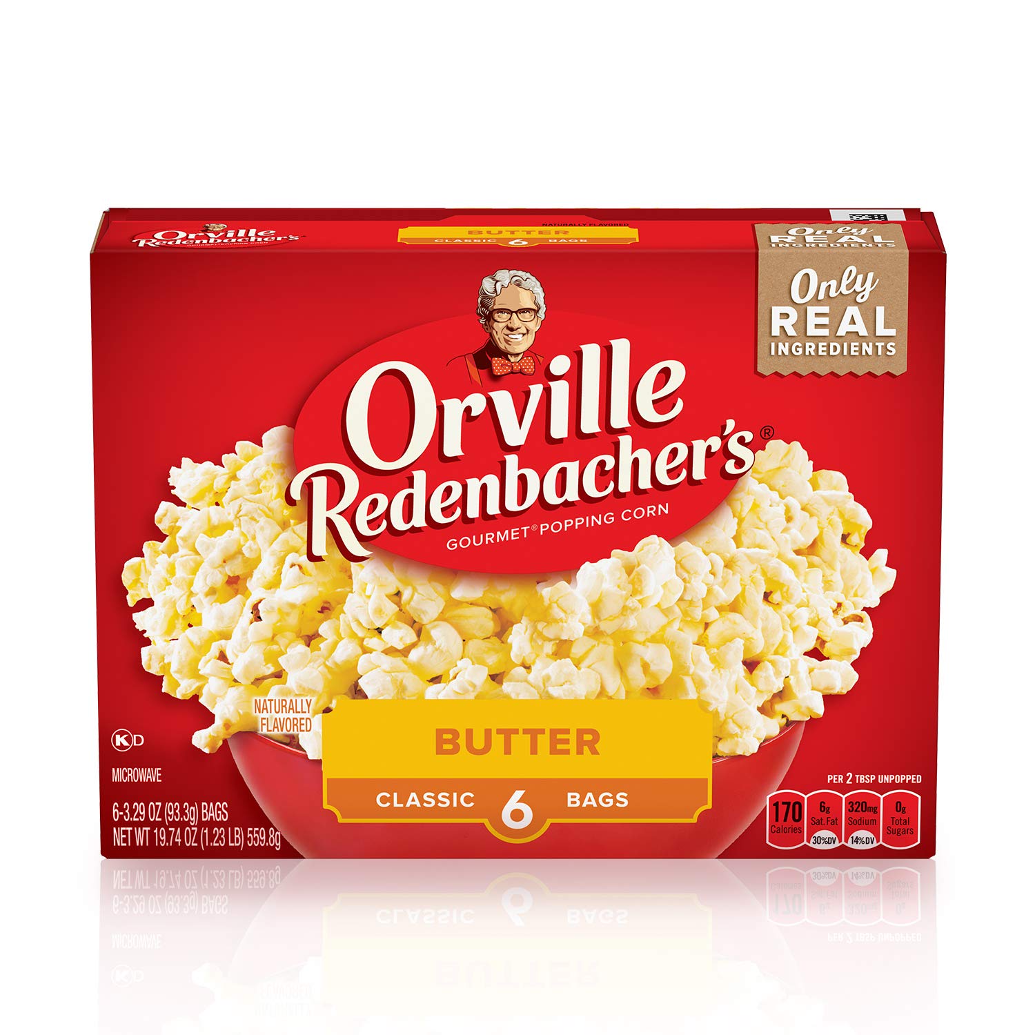 Orville Redenbacher's Butter Popcorn, 3.29 Ounce Classic Bag, 6-Count - $2.69 or less - FS w/ S&S