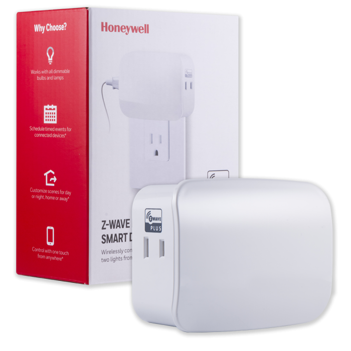 Honeywell Z-Wave Plug-In Dual Outlet Smart Dimmer $19, GE 60W USB-C PD Charger $15 & More + Free Shipping w/ $50 order