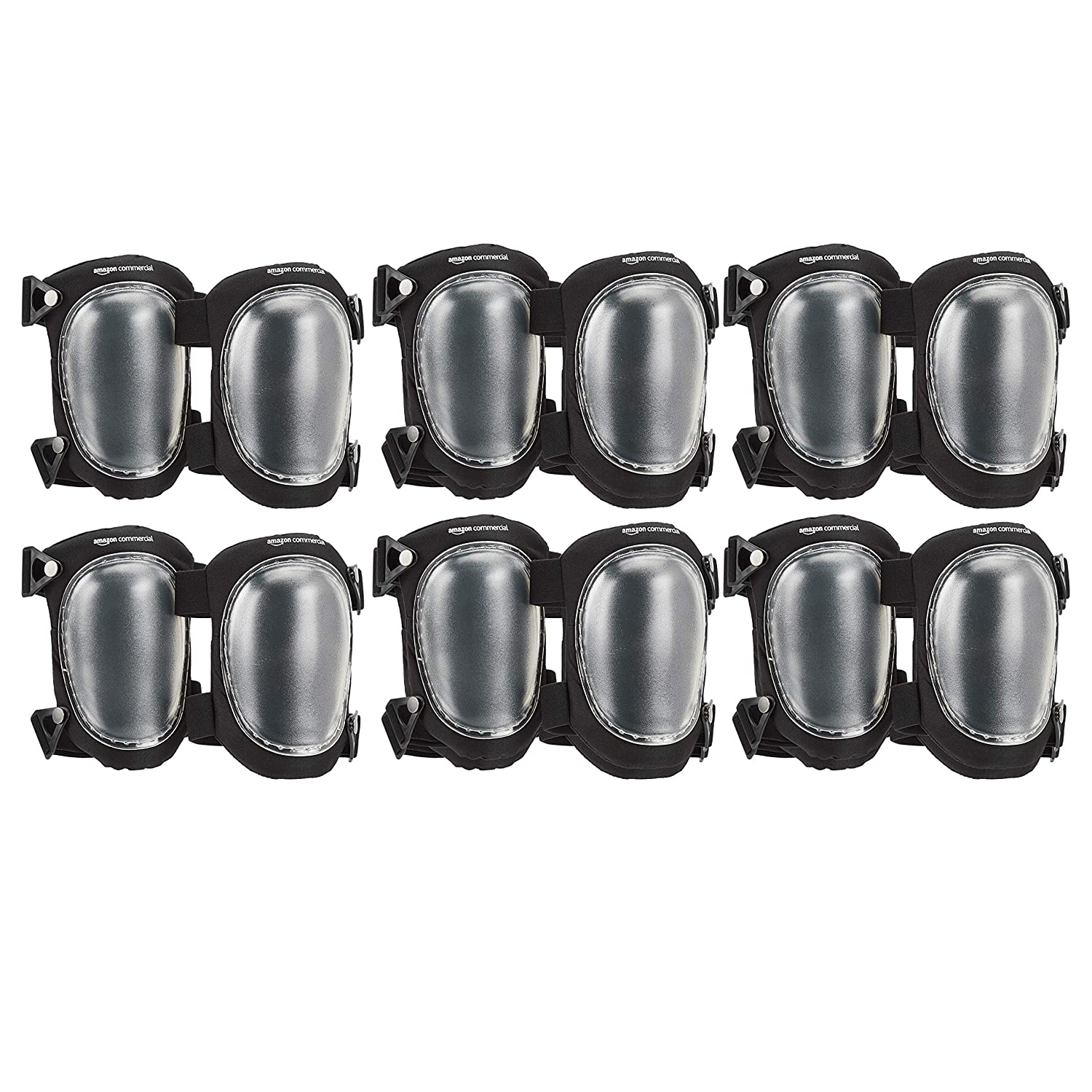 AmazonCommercial Easy swivel Knee Pads, 9 in, Clear, 6 pair $11.05 and More + FS w/ Prime