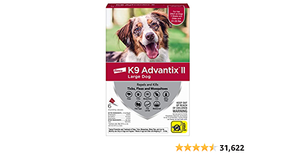 K9 advantix II Flea and Tick Prevention - Large or Medium Dog 6-pack  - $48.99